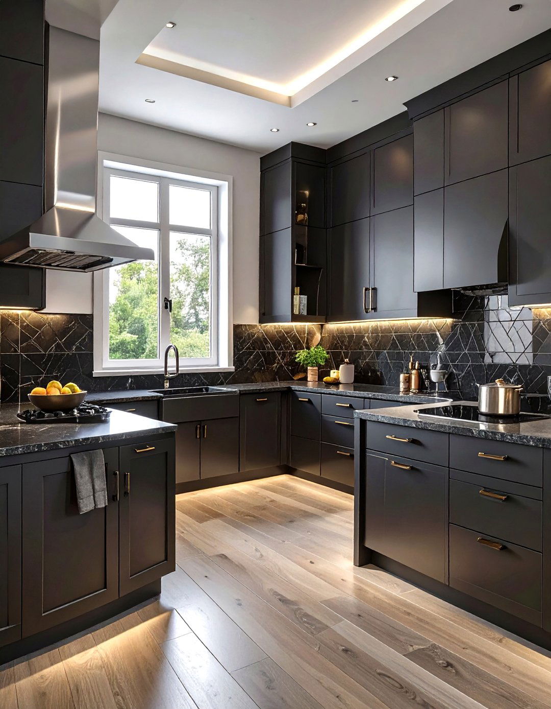The Dramatic All Black Kitchen - 30 black and white kitchen ideas
