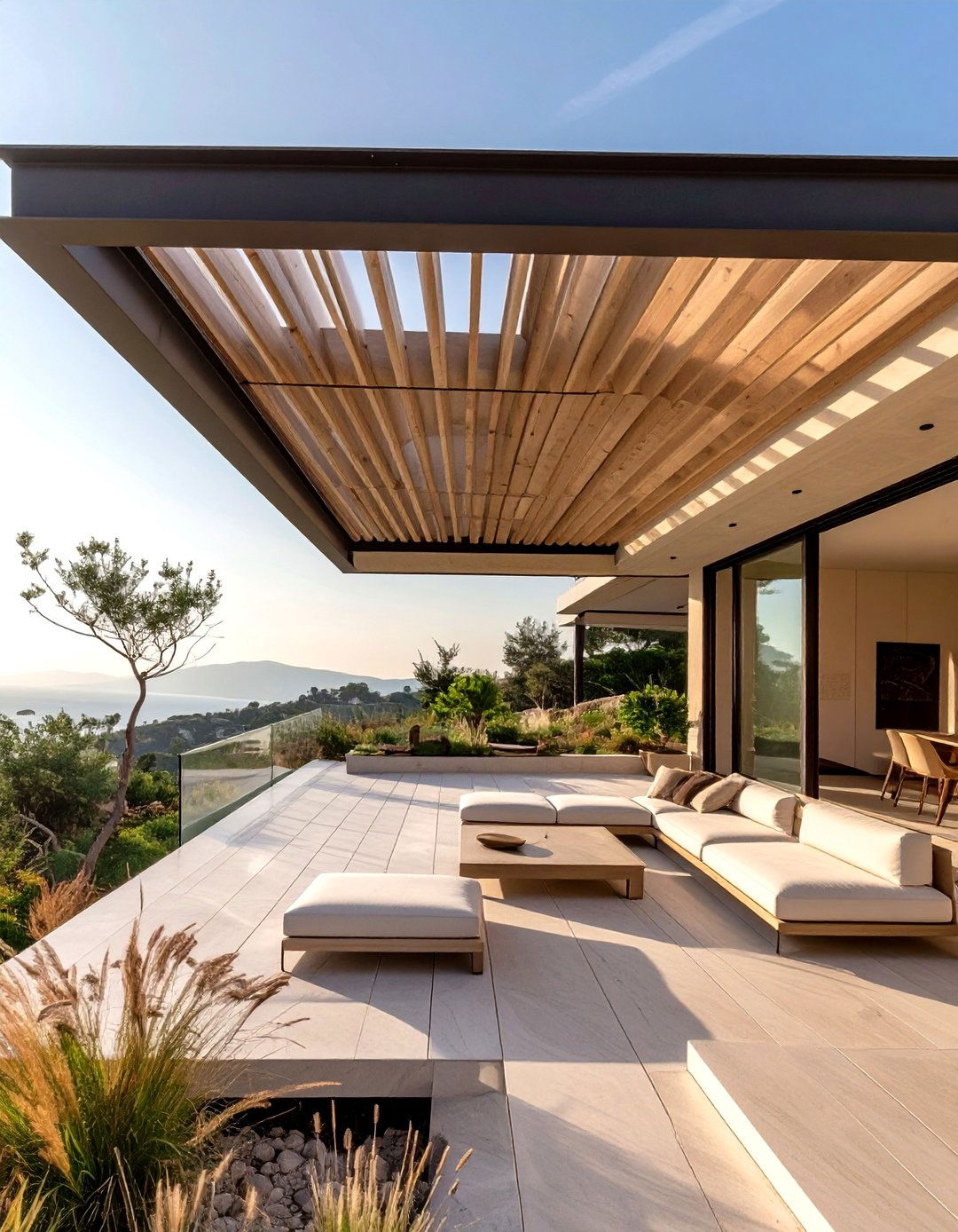 The Dramatic Cantilevered Roof Patio - 30 covered patio ideas attached to house