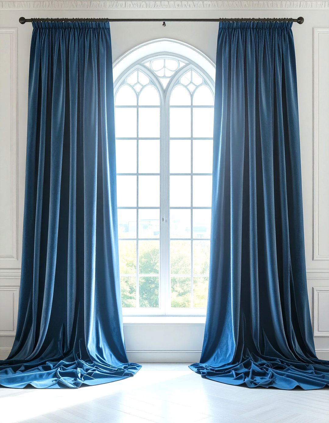 The Dramatic Drapery Gothic Window Treatment - 30 modern gothic interior design ideas