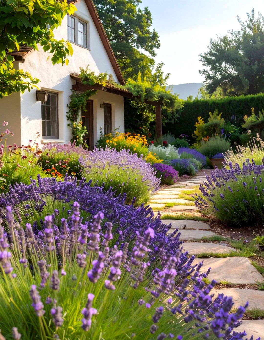 The Drought Tolerant English Cottage Garden - 30 ai sustainable landscape design ideas