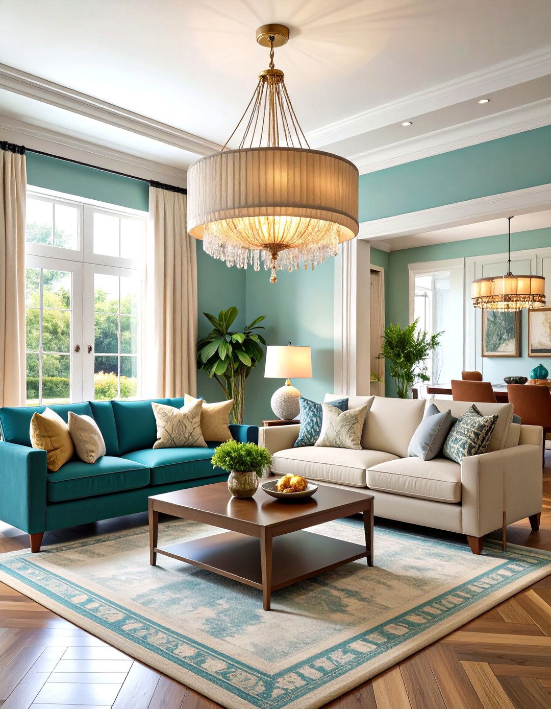 30 Elegant Living Room Chandelier Ideas to Light Your Home