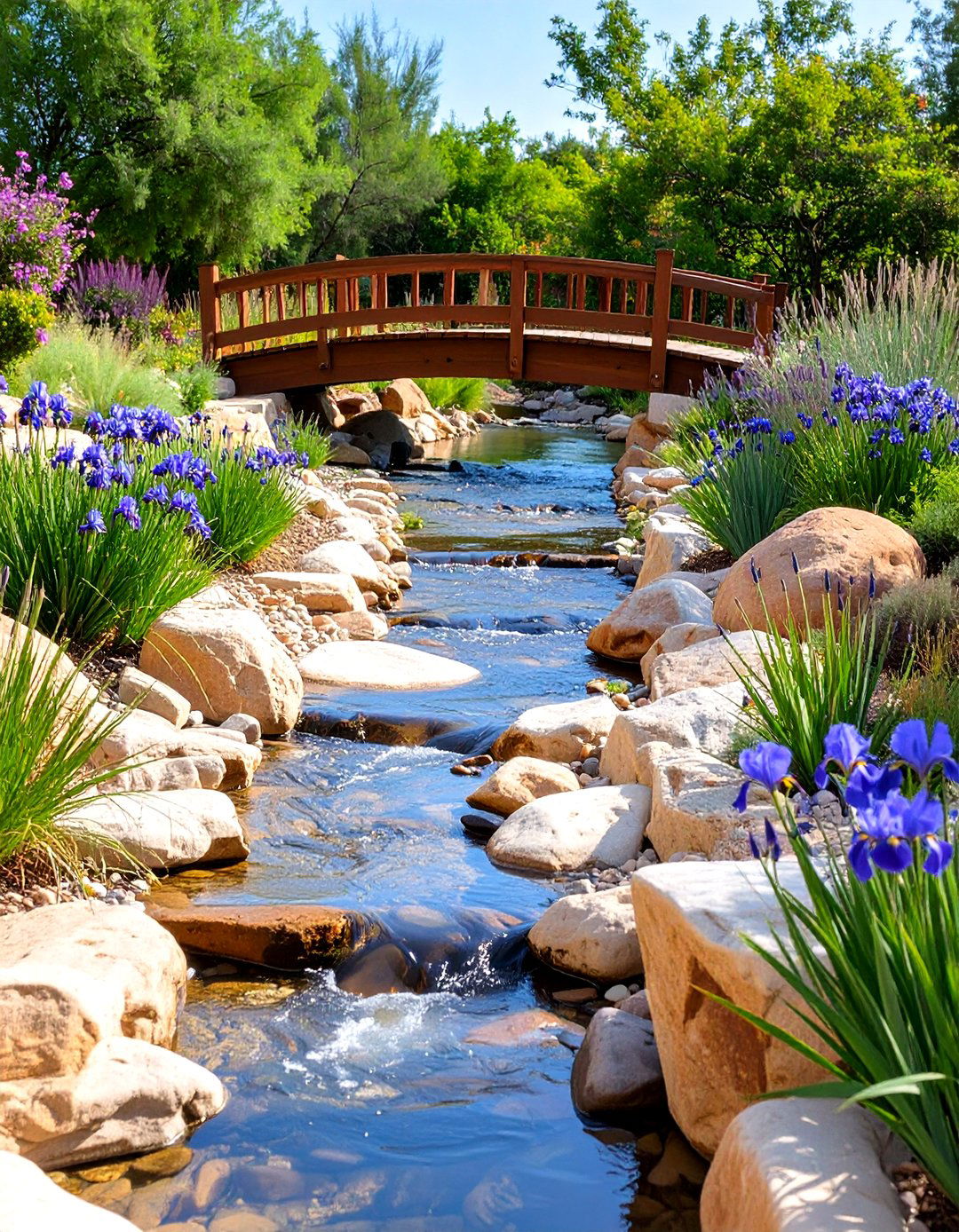The Dry Creek Bed Drainage Solution - 30 custom landscape design ideas