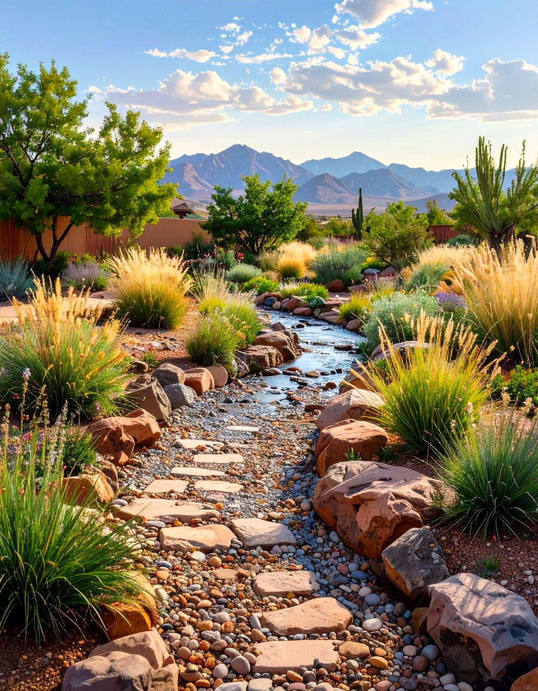 The Dry Creek Bed Feature - 30 arizona landscape ideas