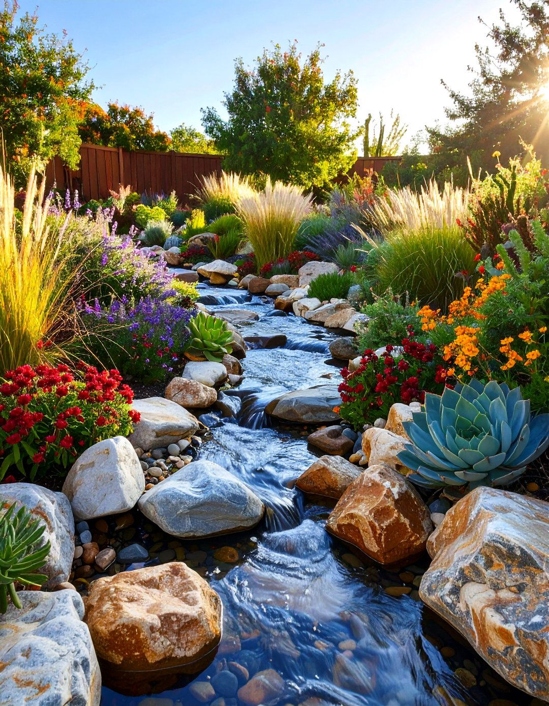 The Dry Creek Bed Landscape - 30 garden landscape ideas