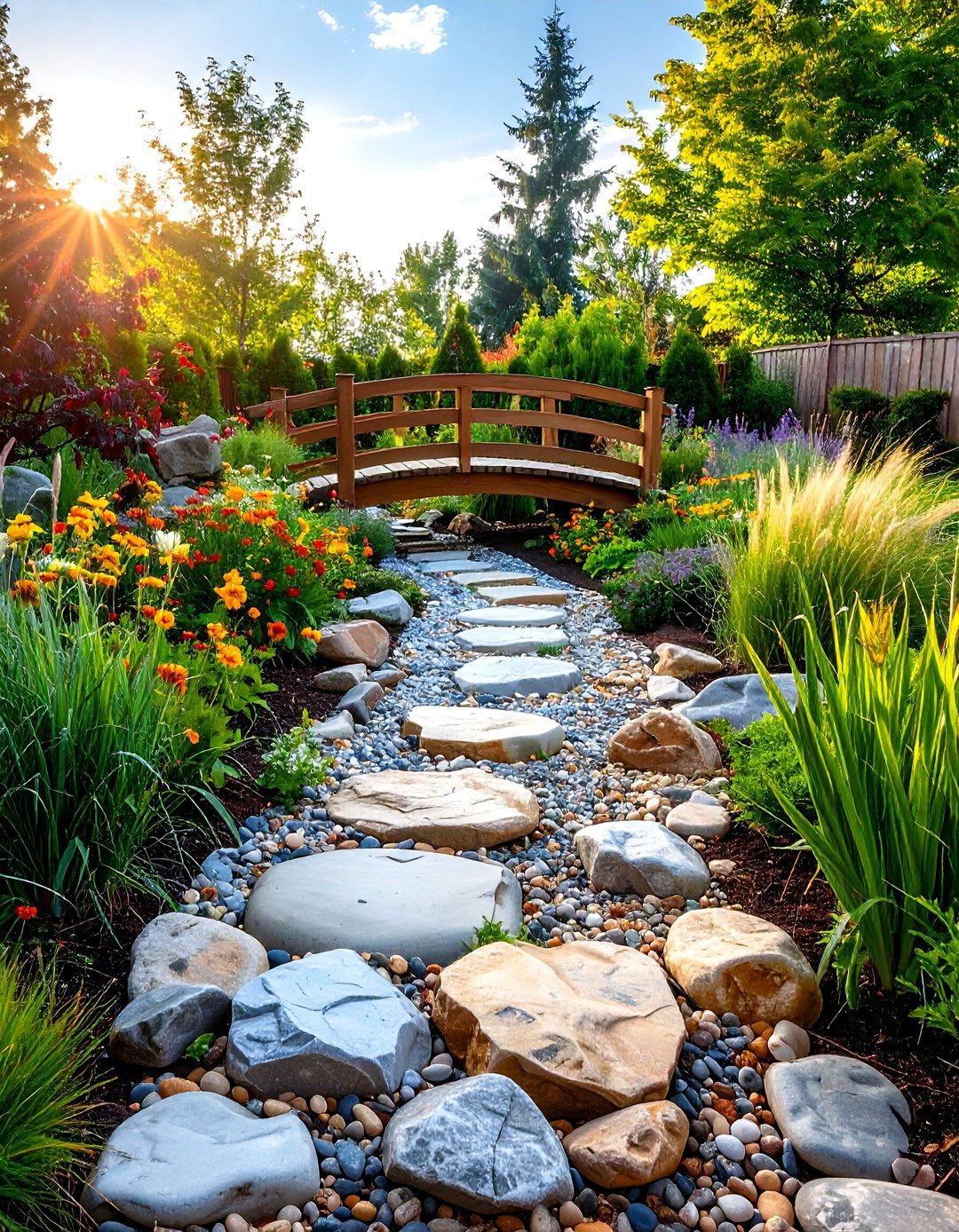 The Dry Stream Bed Garden - 30 english garden ideas