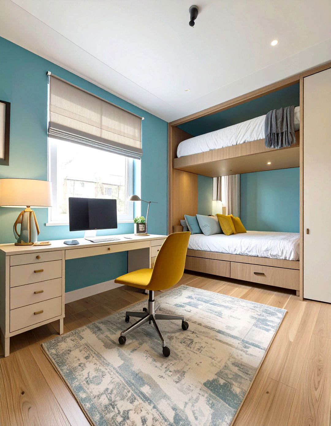 The Dual Purpose Guest Room Home Office - 30 home office interior design ideas