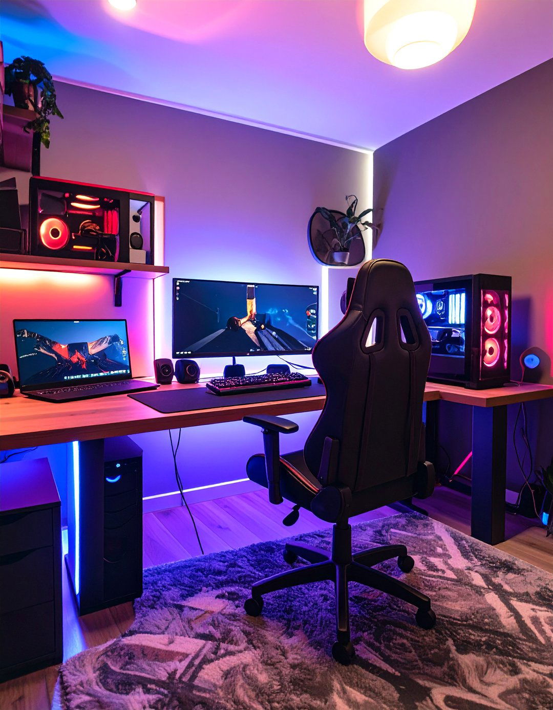 The Dual Purpose Workspace - 30 game room ideas on a budget