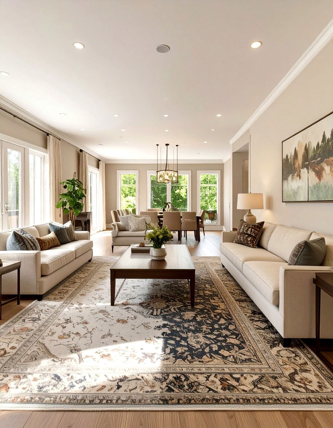 The Dual Seating Areas Long Living Room - 30 long living room ideas