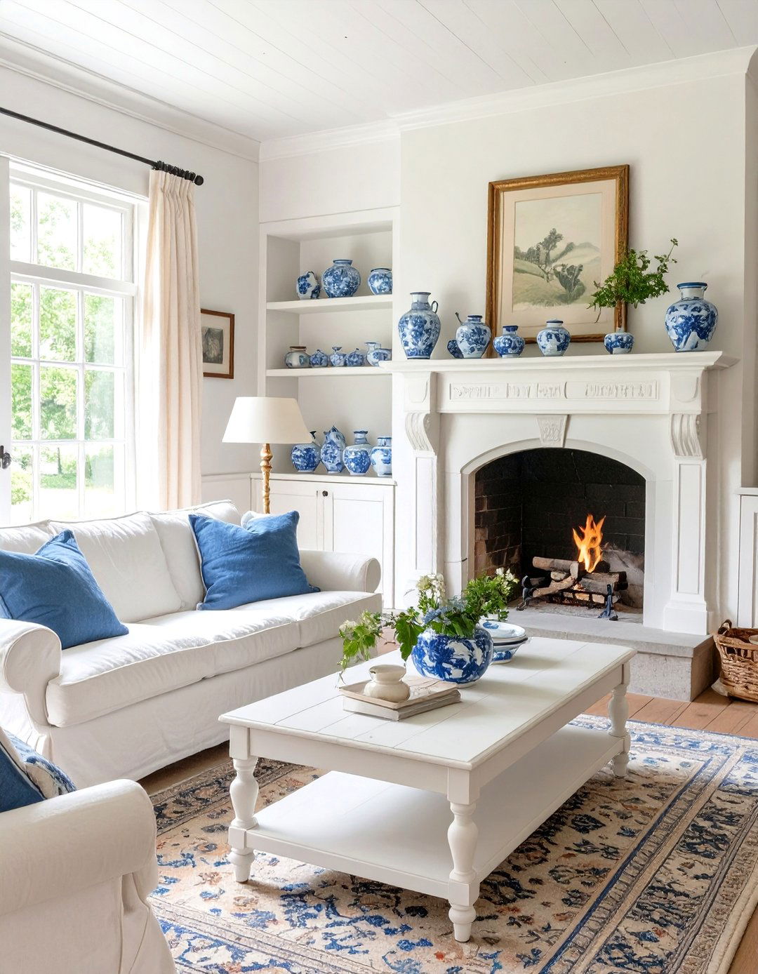 The Dutch Colonial Farmhouse Living Area - 30 colonial interior design ideas