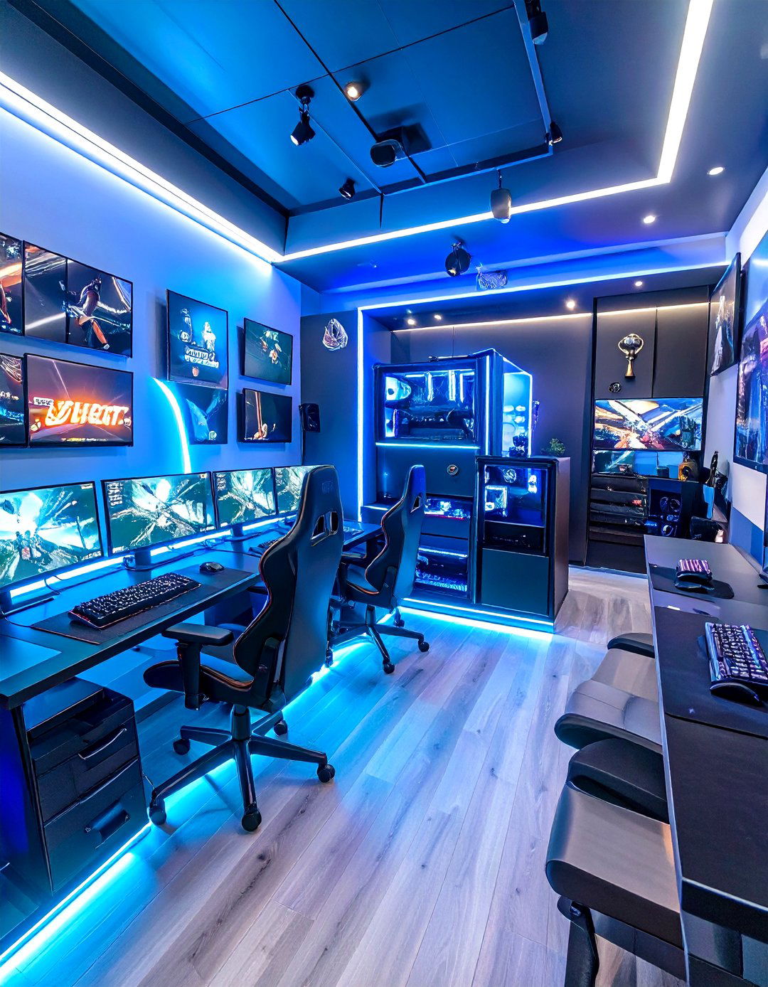 The E Sports Arena Game Room - 30 game room decor ideas
