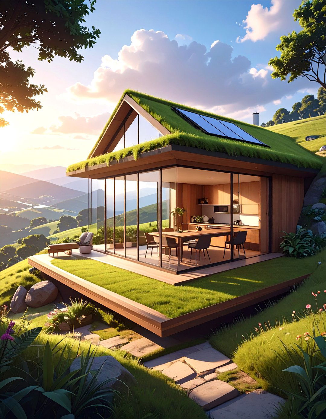 The Earth Bermed Eco House - 30 low cost small house design ideas