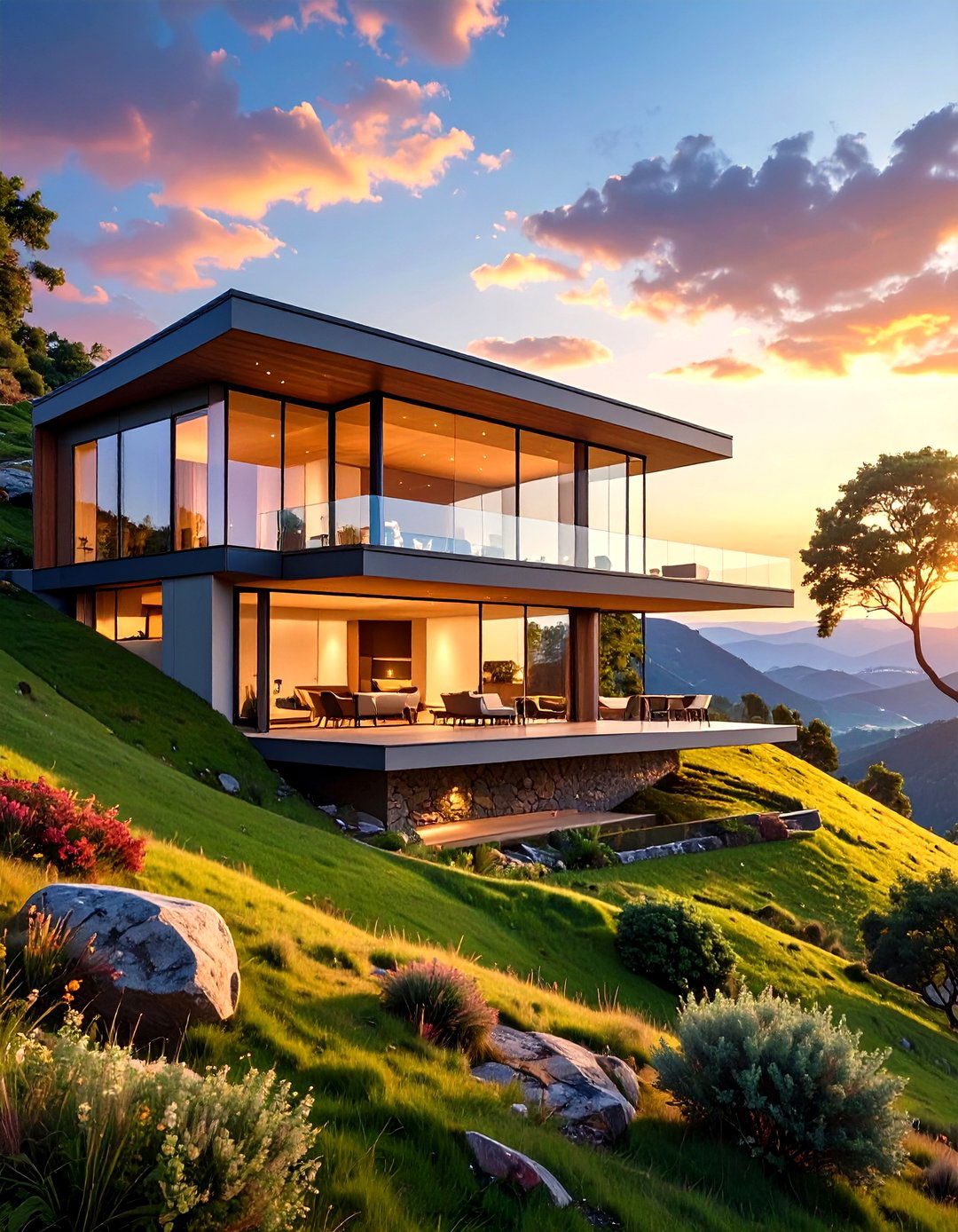 The Earth Bermed House Design - 30 low budget modern 3 bedroom house design ideas