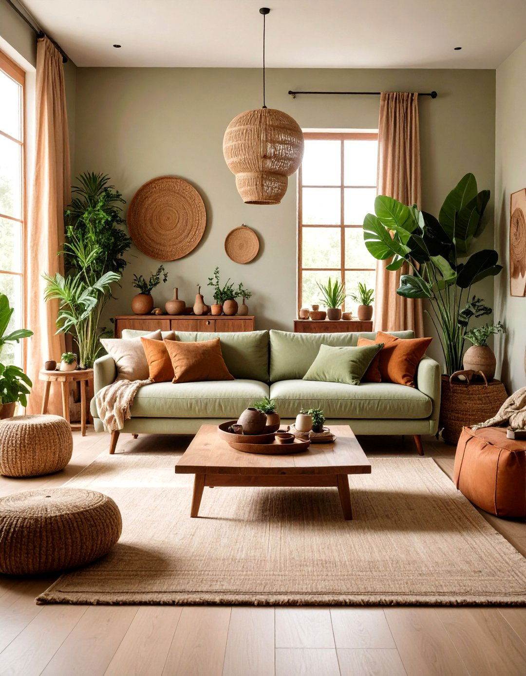 The Earth Tone Naturalist Family Room - 30 family room furniture ideas