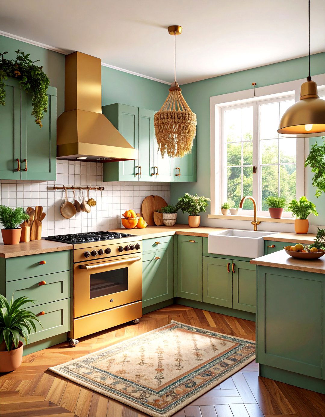 The Earthy Avocado Kitchen - 30 1970s interior design ideas