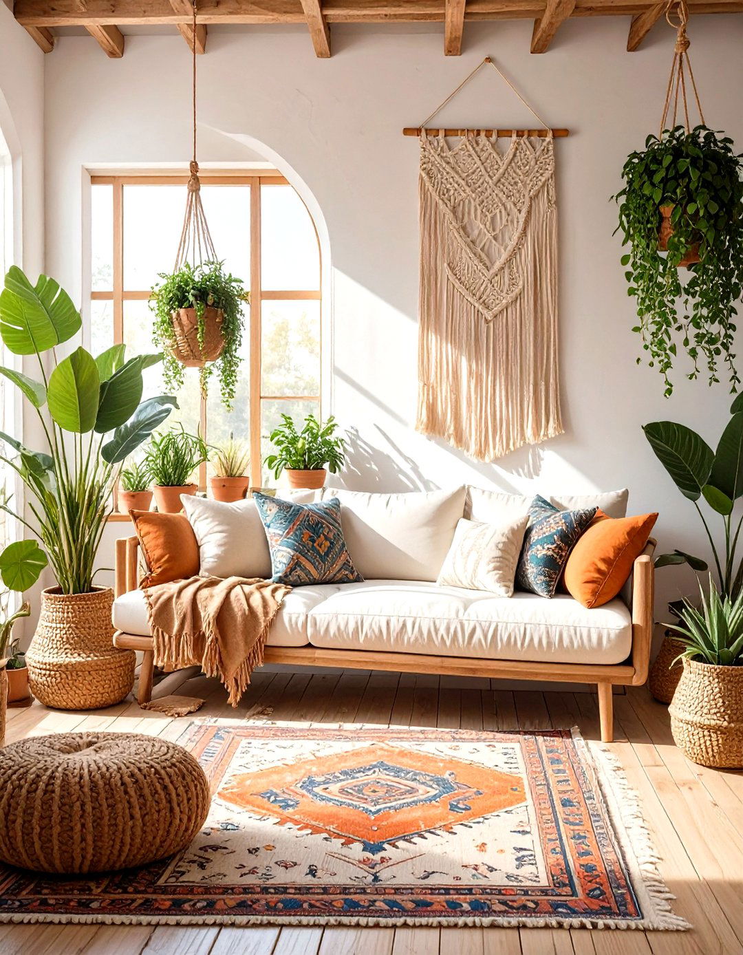 The Earthy Bohemian Living Room - 30 neutral living room ideas