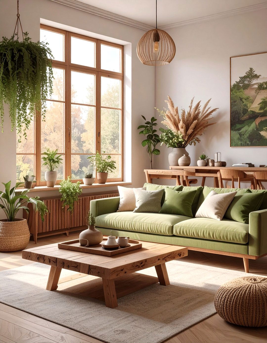 Beautiful view of Green Apartment Interior Design Ideas