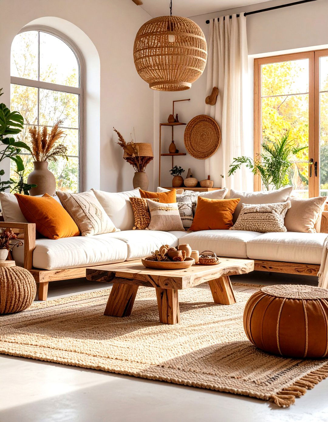 The Earthy Organic Living Room - 30 living room setup ideas