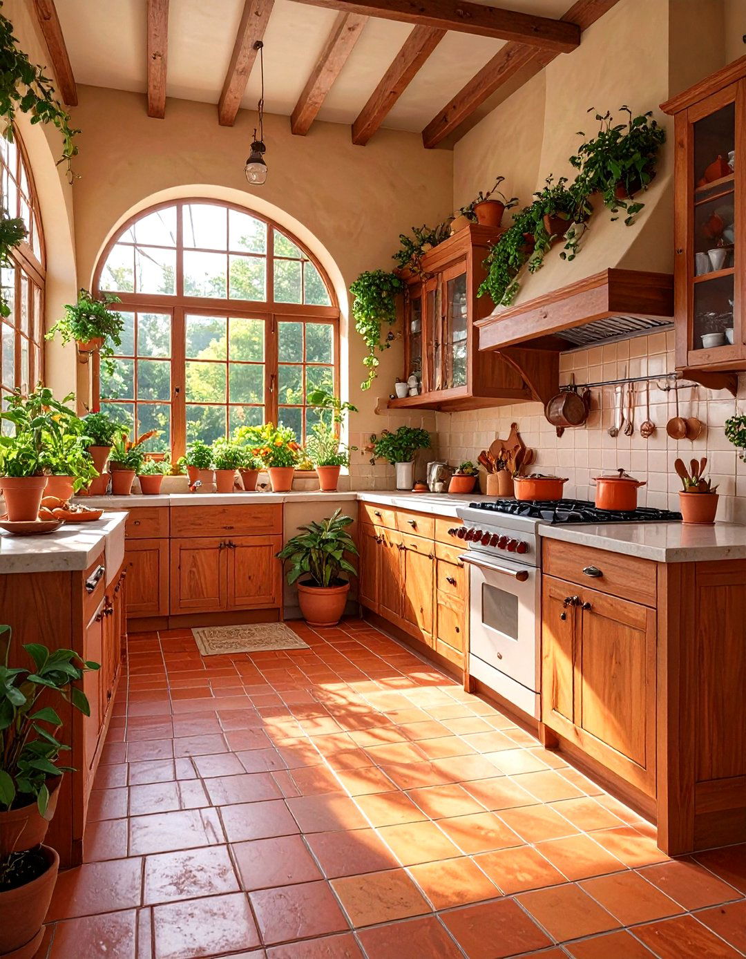 The Earthy Terracotta Kitchen - 30 free online kitchen design ideas
