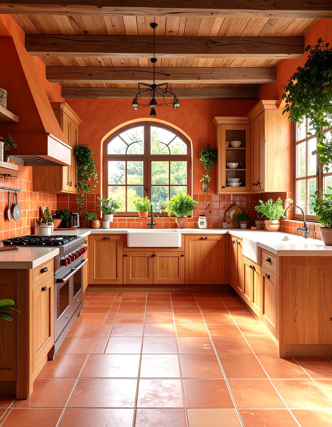 The Earthy Terracotta Kitchen - 30 kitchen designs photo gallery
