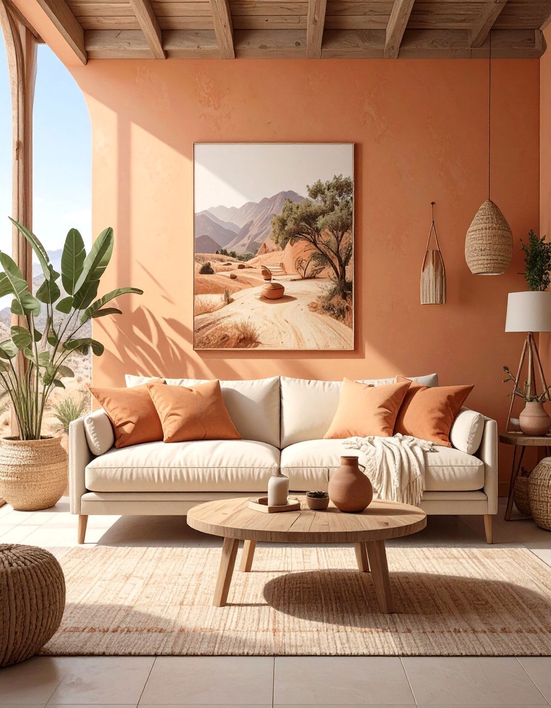 The Earthy Terracotta Living Room - 30 modern living room decor ideas