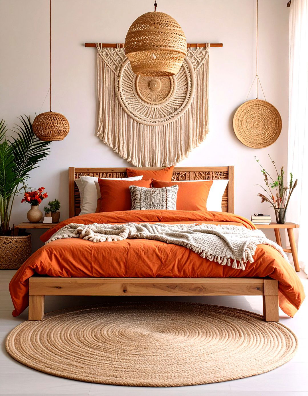 The Earthy Tones Boho Bedroom - 30 ai boho chic bedroom ideas