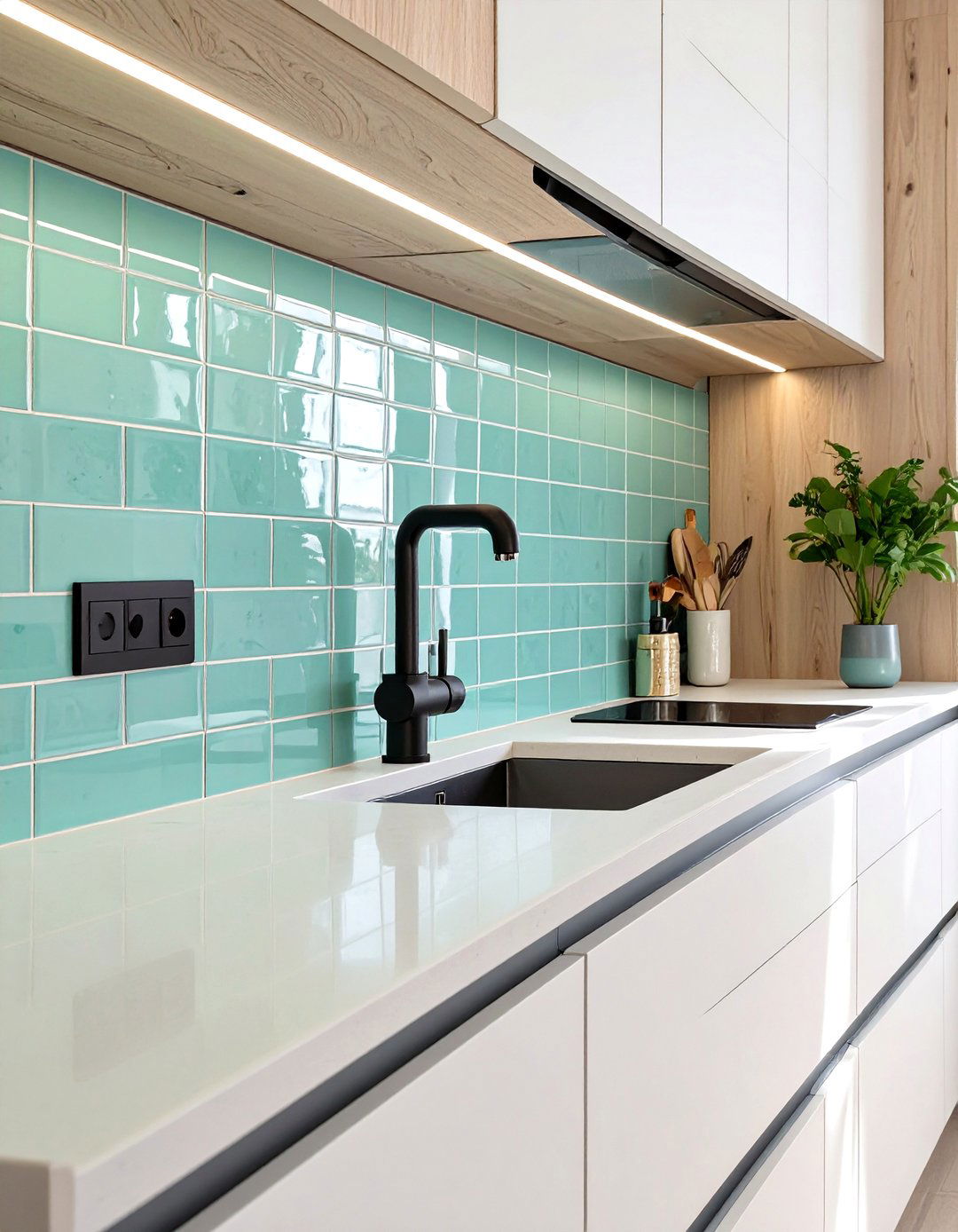 The Earthy Zellige Tile Kitchen - 30 modern kitchen backsplash ideas