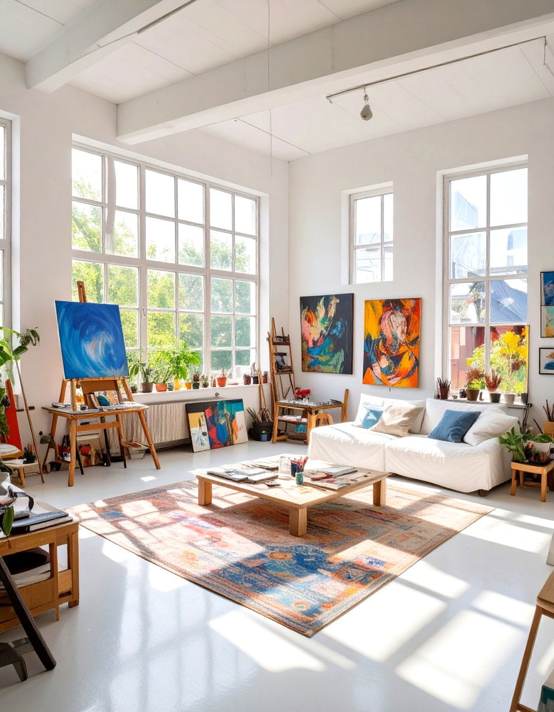 The Eclectic Artists Studio - 30 interior design with natural light ideas