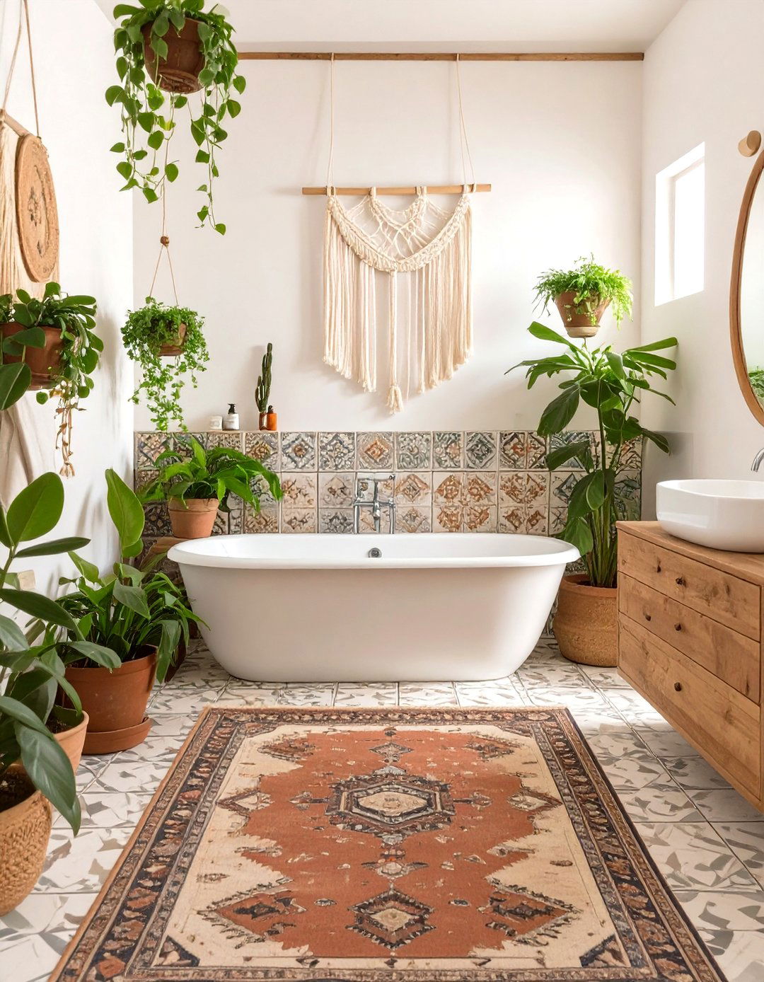 The Eclectic Bohemian Bathroom - 30 master bathroom layout ideas
