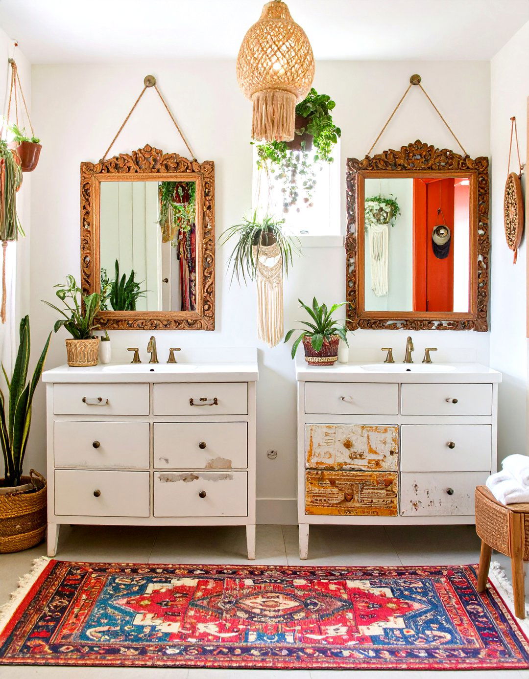The Eclectic Bohemian Bathroom - 30 jack and jill bathroom ideas