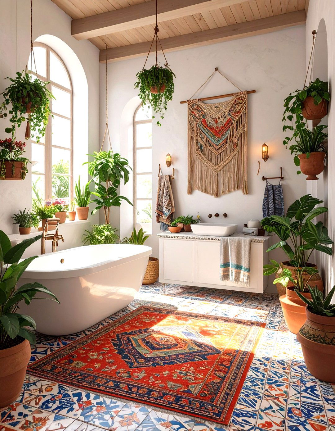 The Eclectic Bohemian Bathroom - 30 luxury bathroom ideas