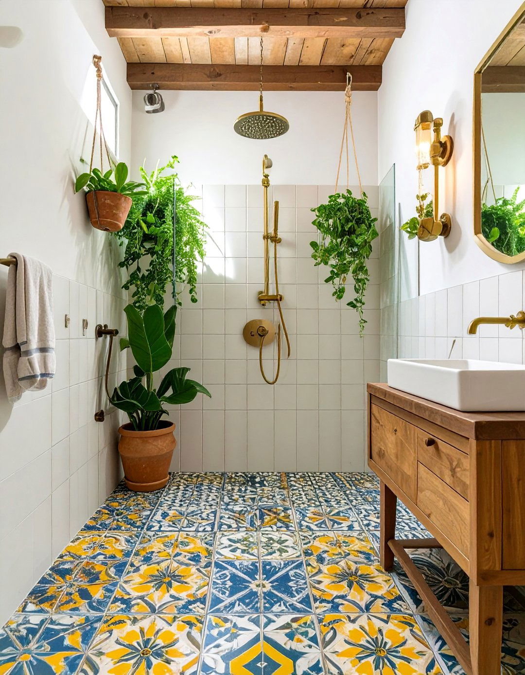 The Eclectic Bohemian Bathroom Shower - 30 bathroom shower remodel ideas