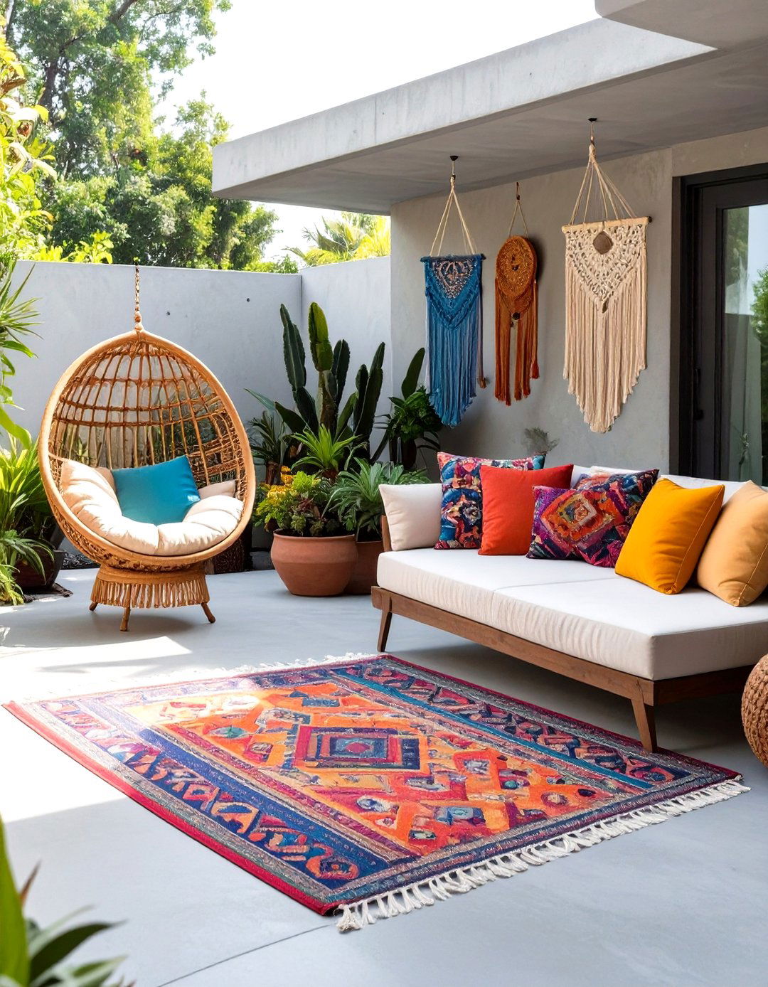 30 Modern Concrete Patio Ideas for Your Backyard - We Love Home Blog