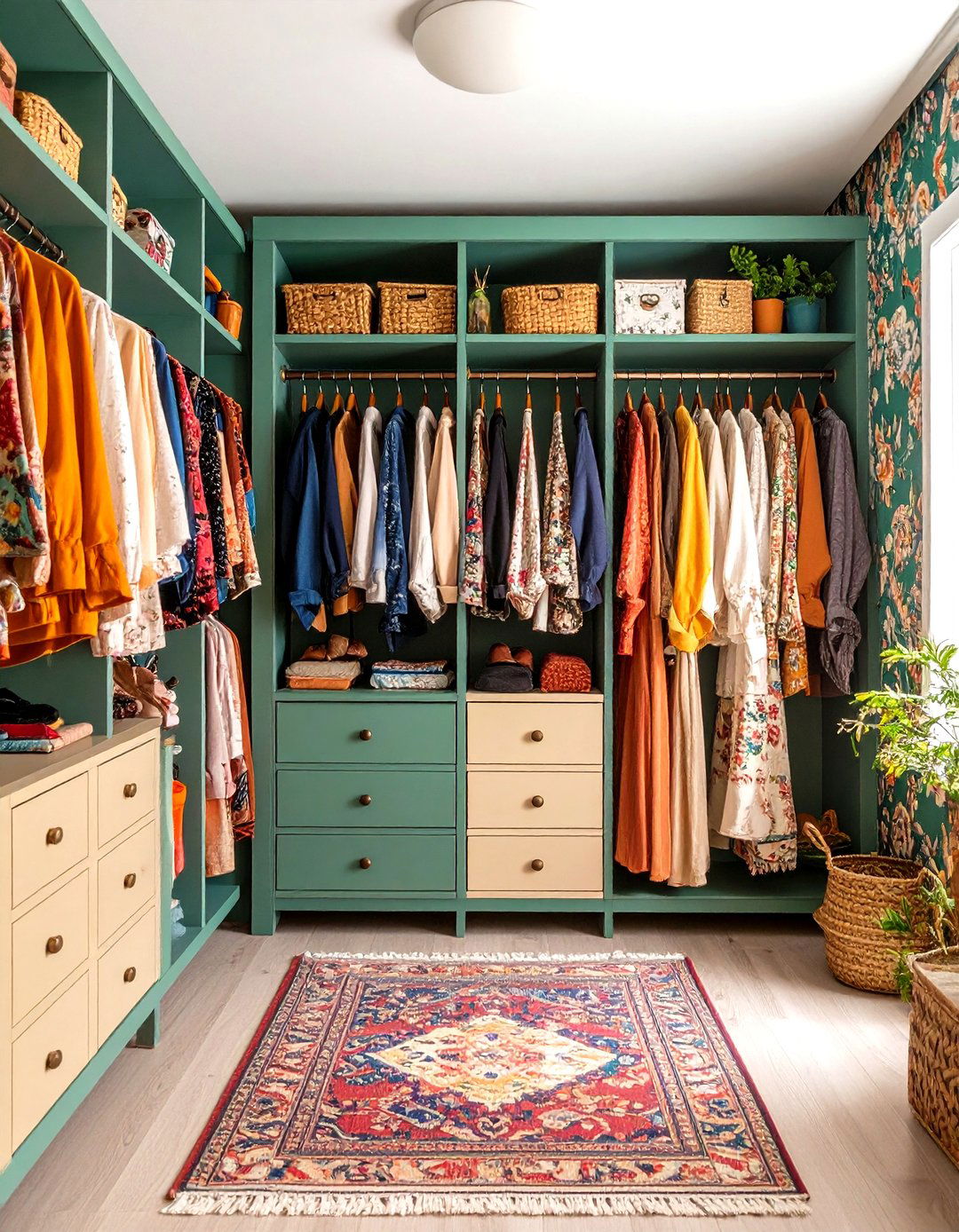 The Eclectic Bohemian Hallway Closet - 30 hallway closet ideas