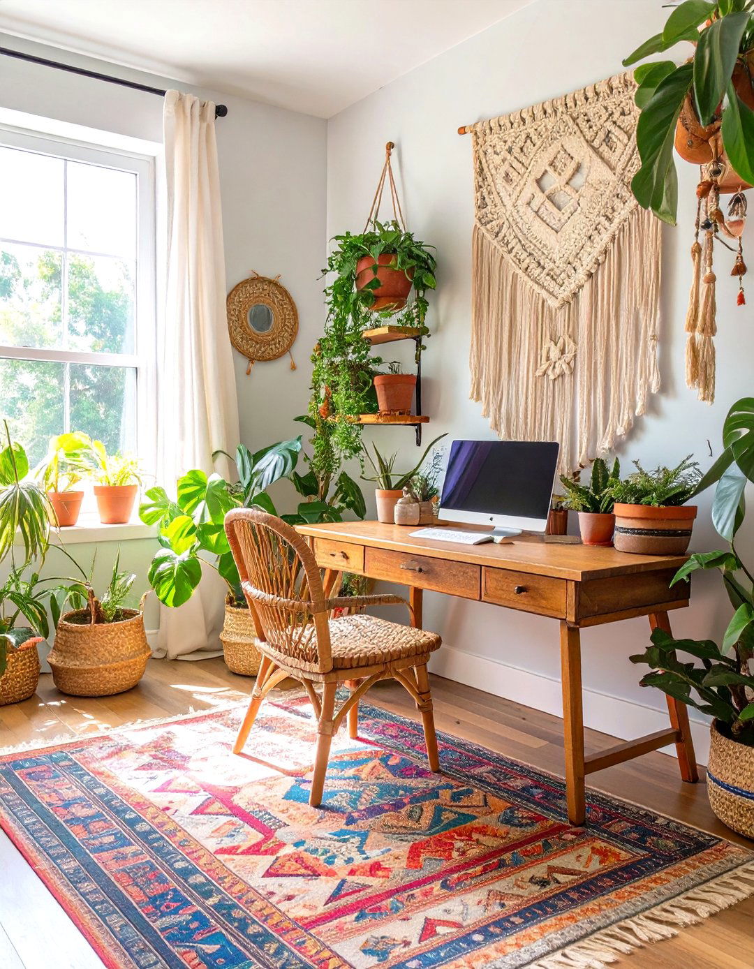 The Eclectic Bohemian Home Office - 30 cool home office ideas