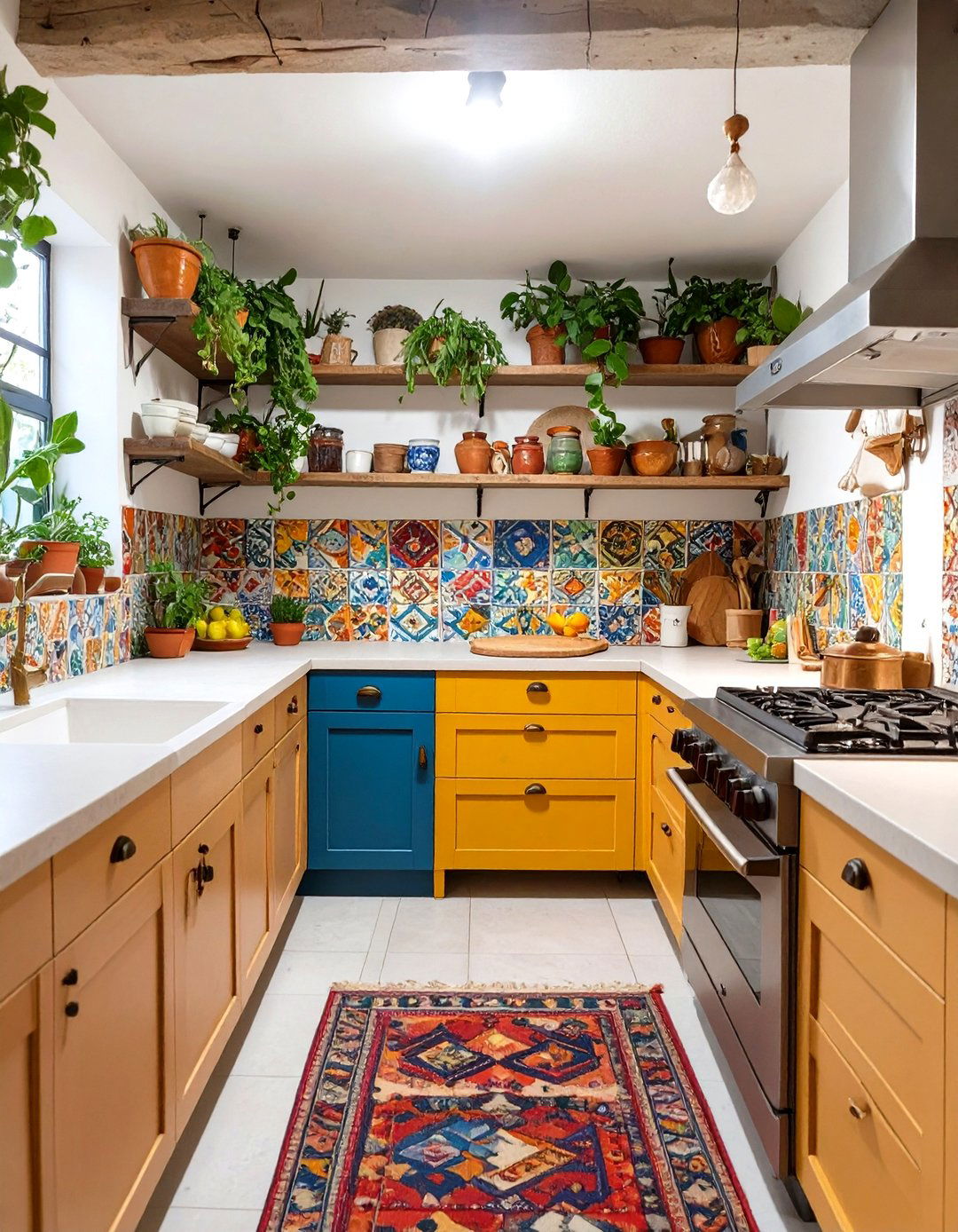 The Eclectic Bohemian Kitchen - 30 basement kitchen ideas