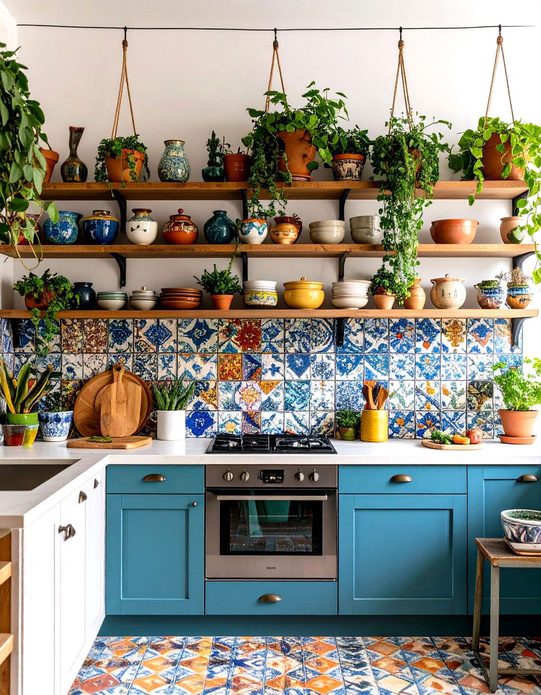 The Eclectic Bohemian Kitchen - 30 kitchen renovation ideas