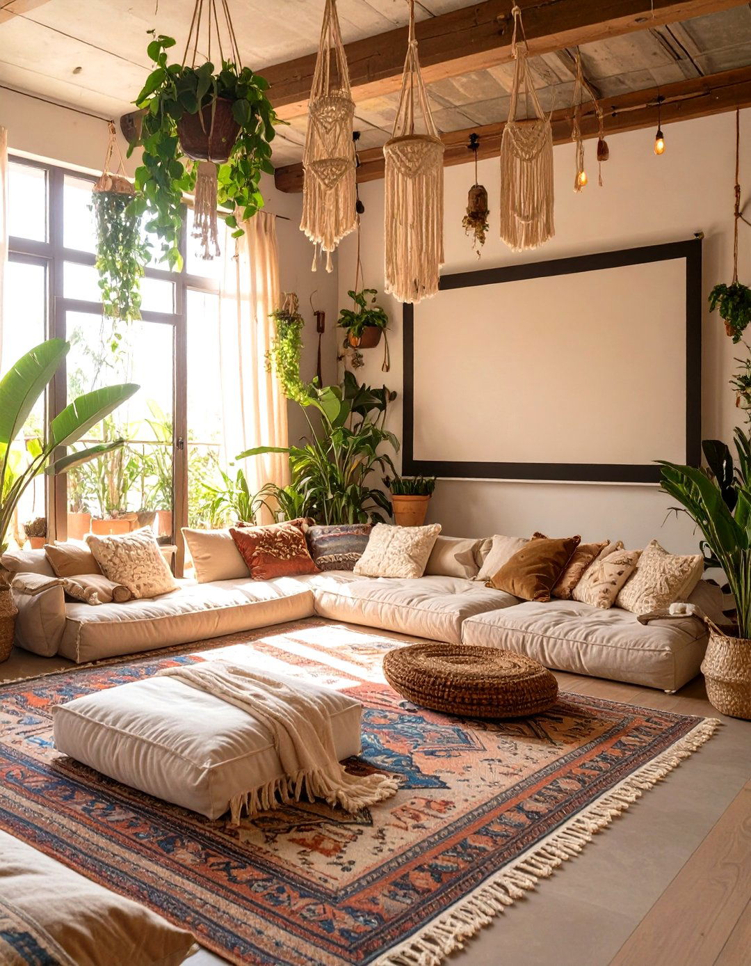 The Eclectic Bohemian Lounge - 30 home theater design ideas