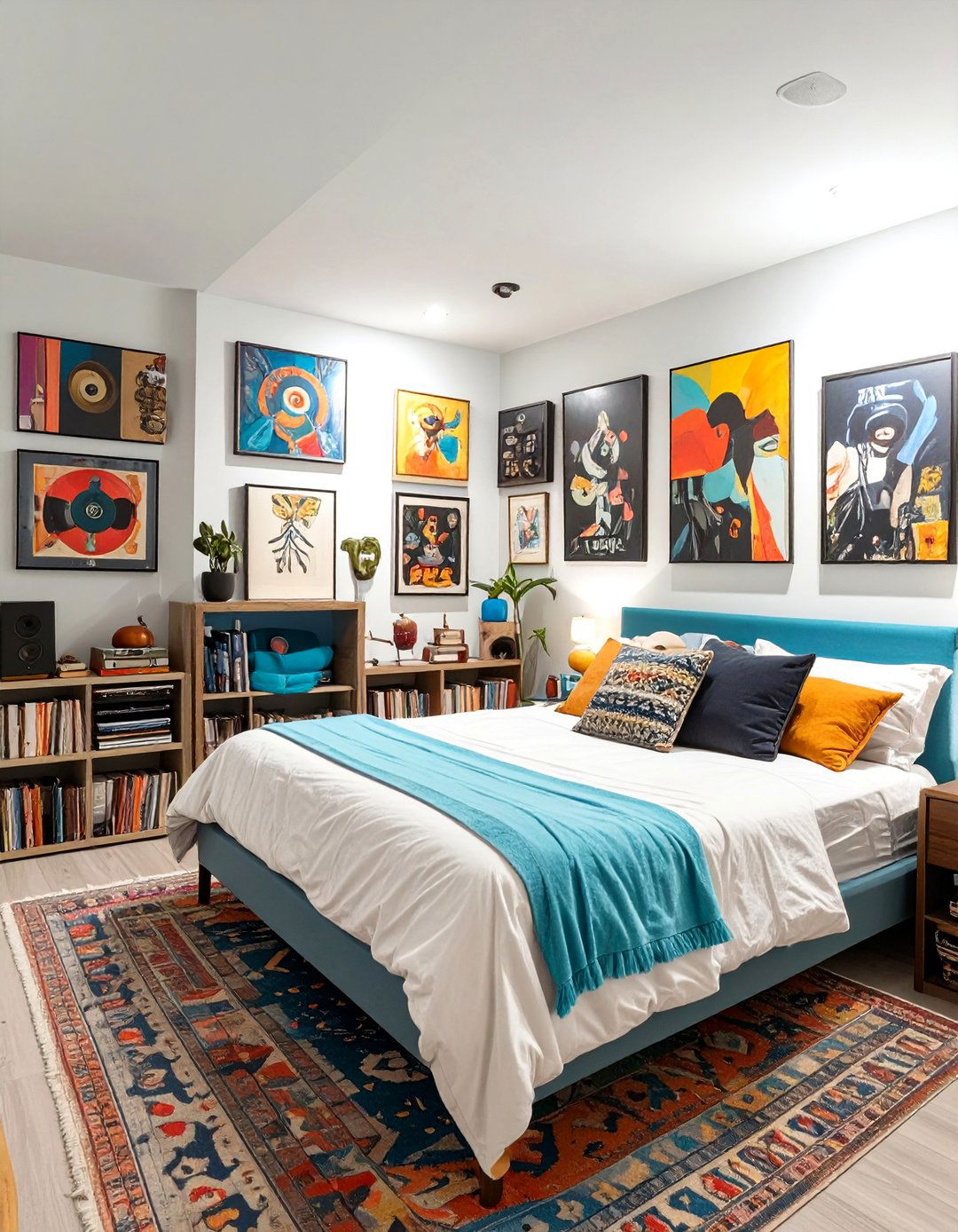 The Eclectic Collectors Basement Bedroom - 30 basement bedroom ideas
