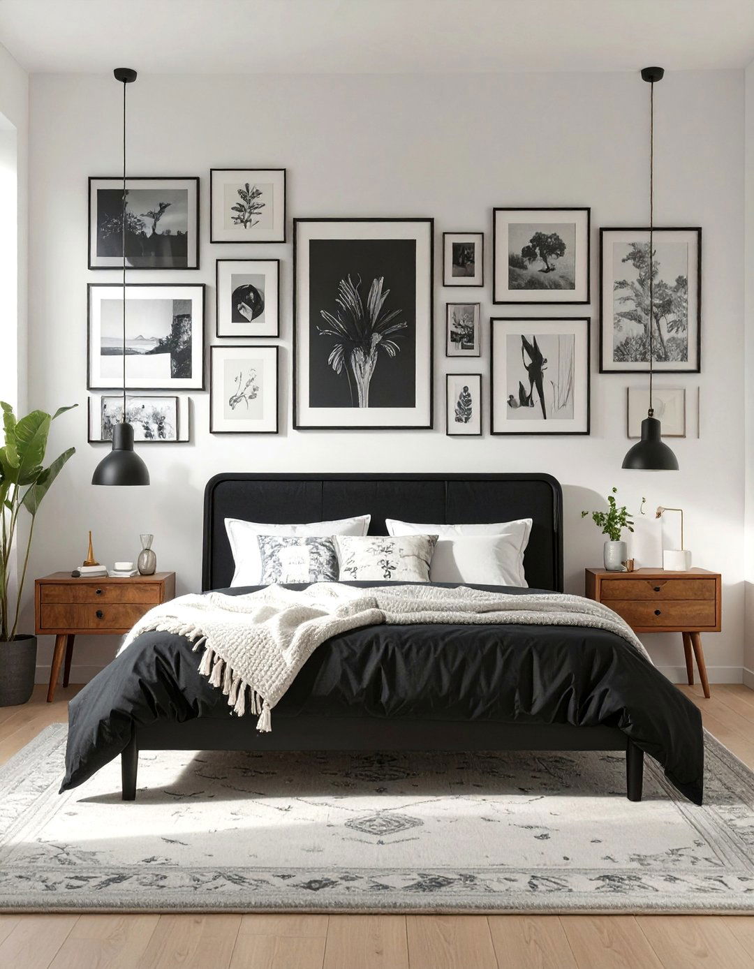 The Eclectic Collectors Bedroom - 30 black and white bedroom ideas