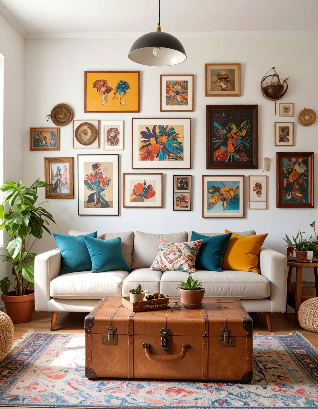 The Eclectic Collectors Living Room Corner - 30 cute cozy apartment living room decorating ideas