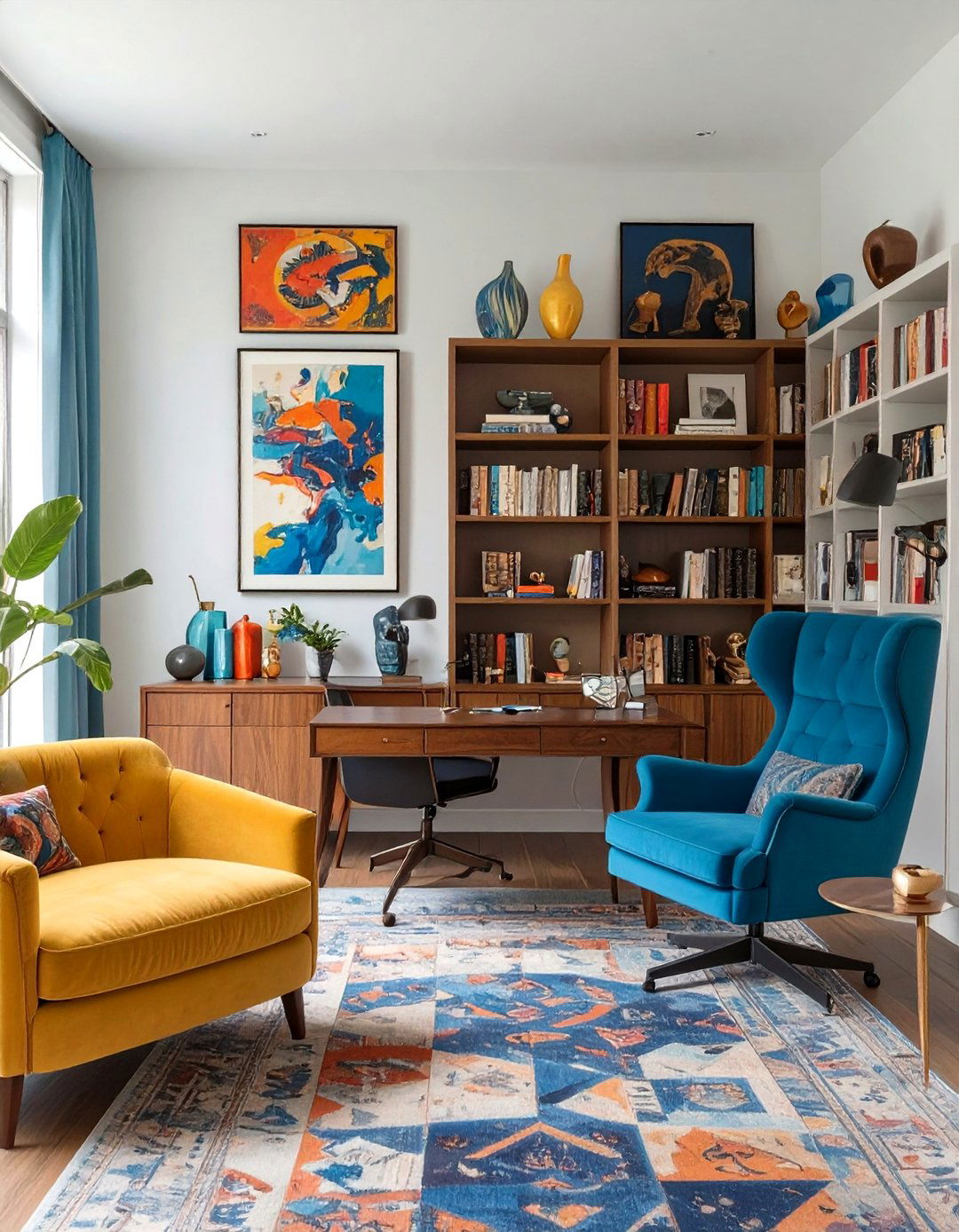 The Eclectic Collectors Study - 30 modern home office design ideas