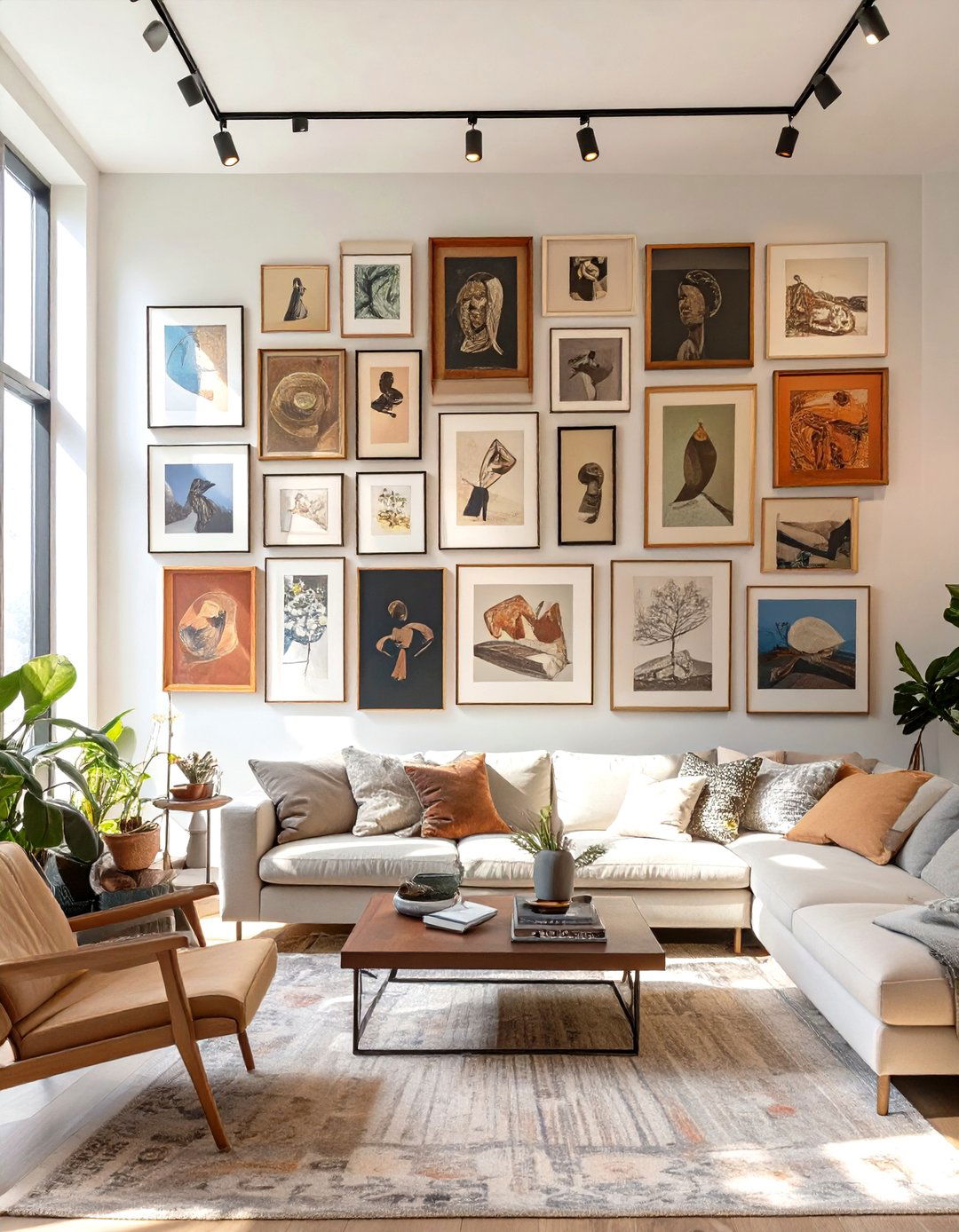 The Eclectic Gallery Wall Living Room - 30 interior design websites free ideas