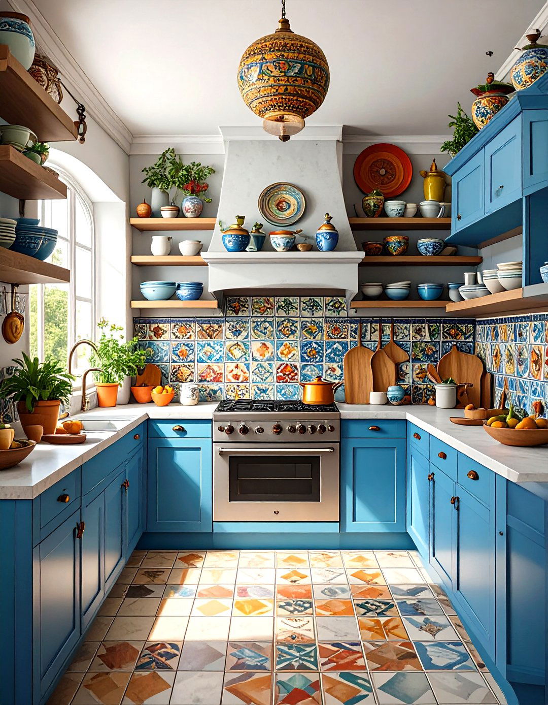 The Eclectic Global Bazaar Kitchen - 30 maximalism interior design ideas