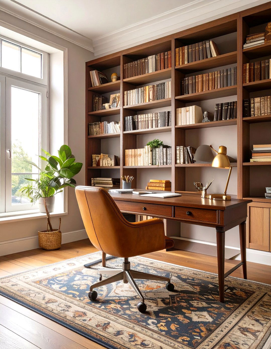 The Eclectic Home Office with a Scholarly Vibe - 30 modern eclectic interior design ideas