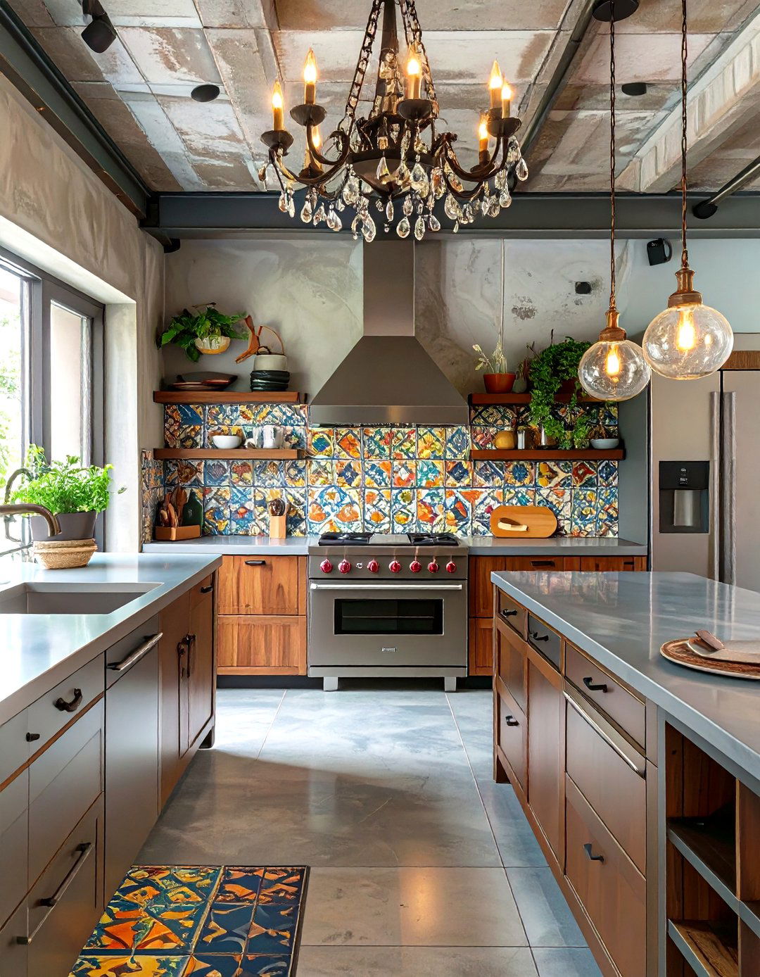 The Eclectic Industrial Kitchen - 30 industrial kitchen design ideas
