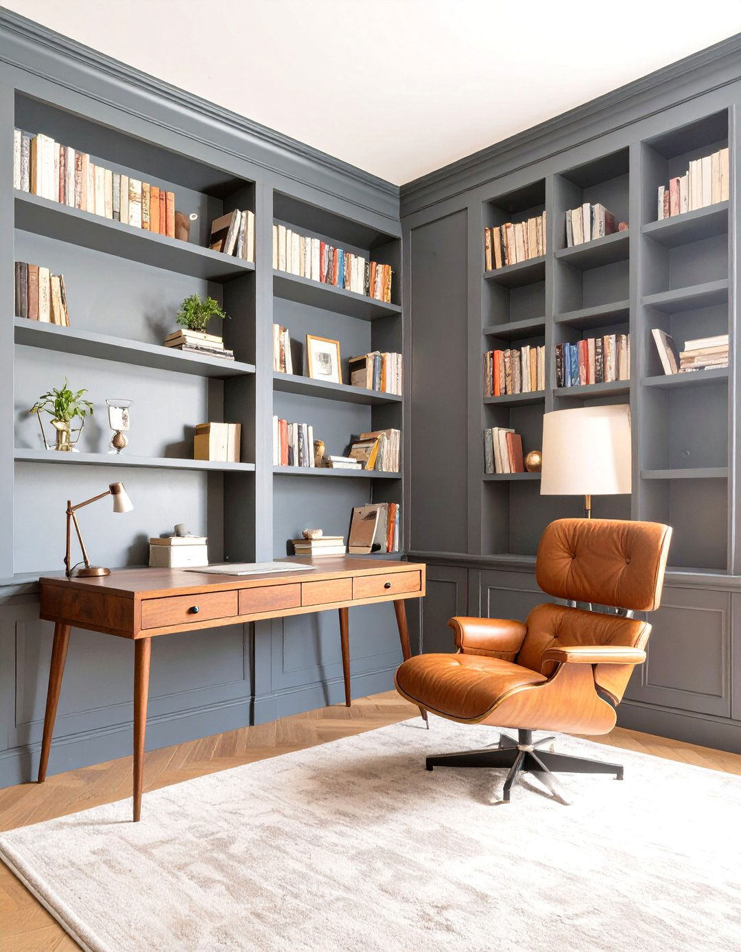 The Eclectic Library and Study - 30 modern french interior design ideas