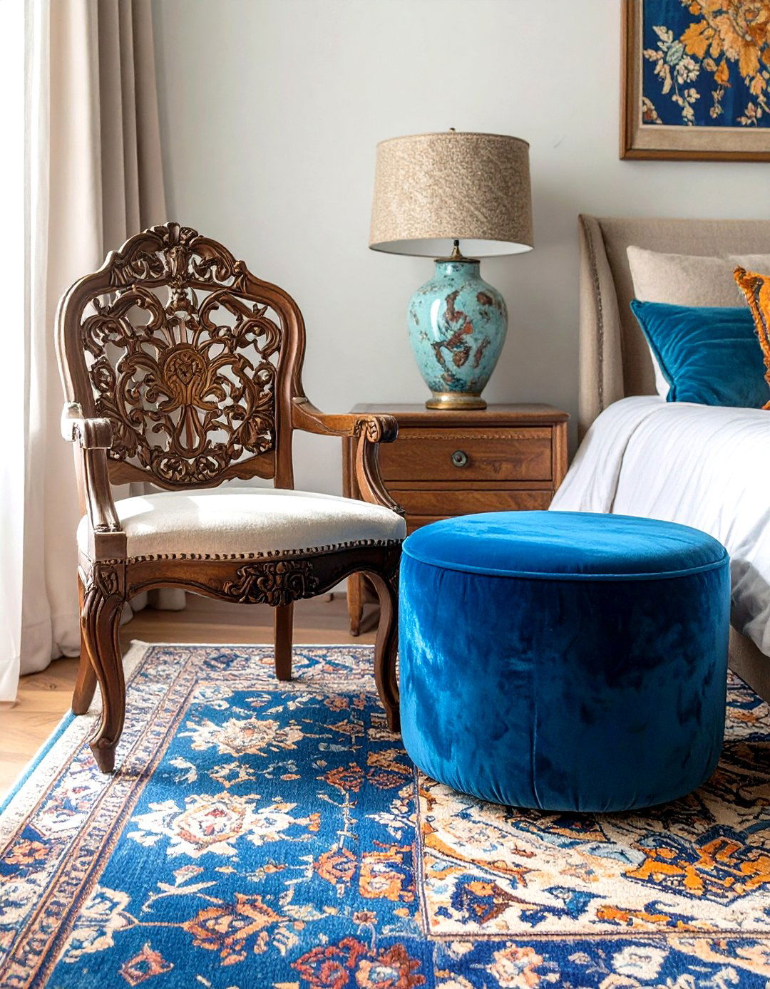 The Eclectic Mix and Match Bedroom Seating - 30 bedroom seating ideas