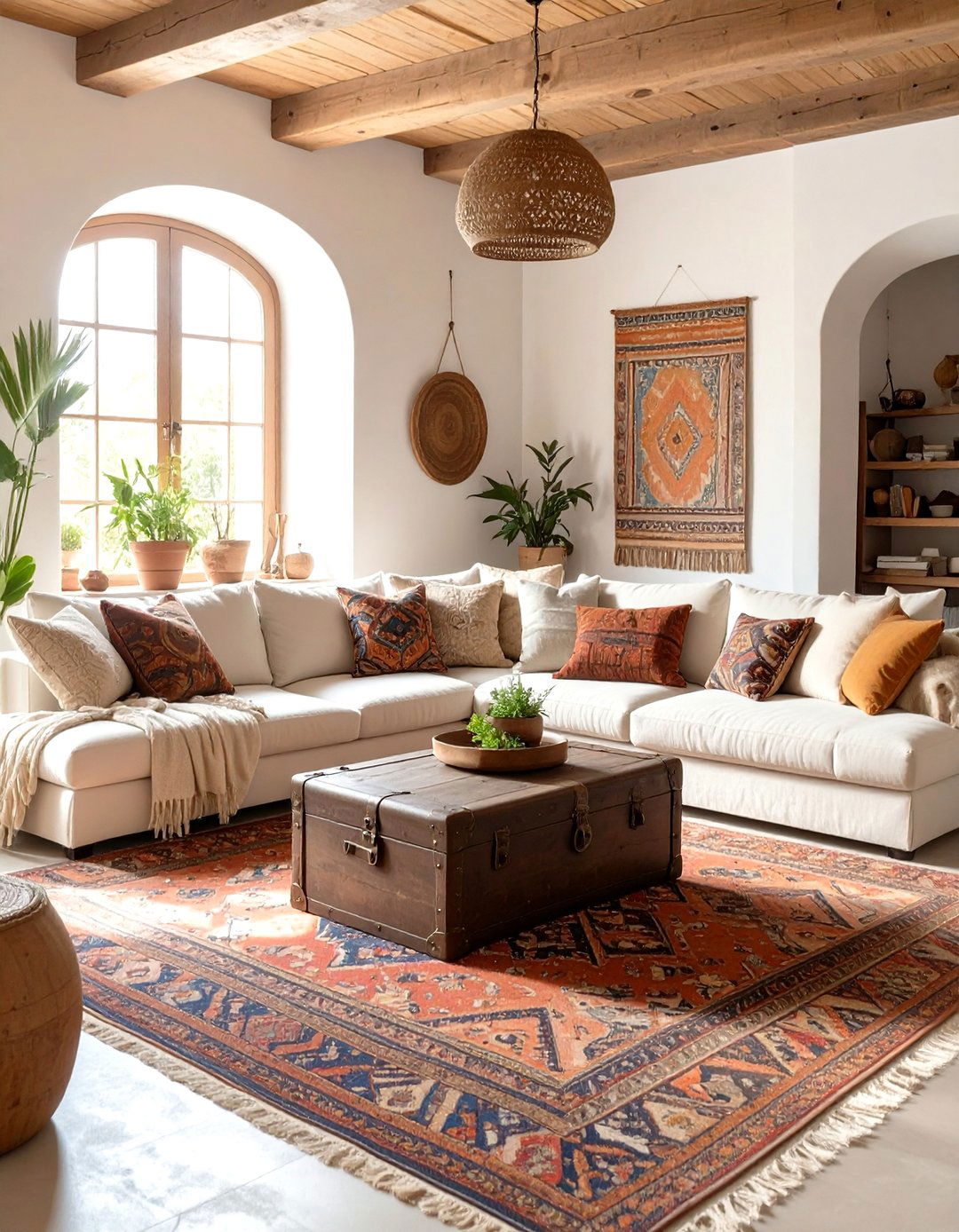 The Eclectic Rustic Living Room - 30 modern rustic interior design ideas