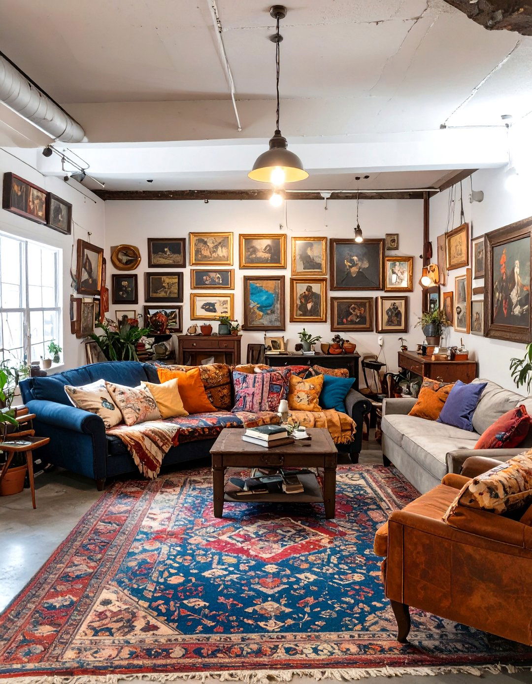 The Eclectic Vintage Market Basement - 30 basement decor ideas