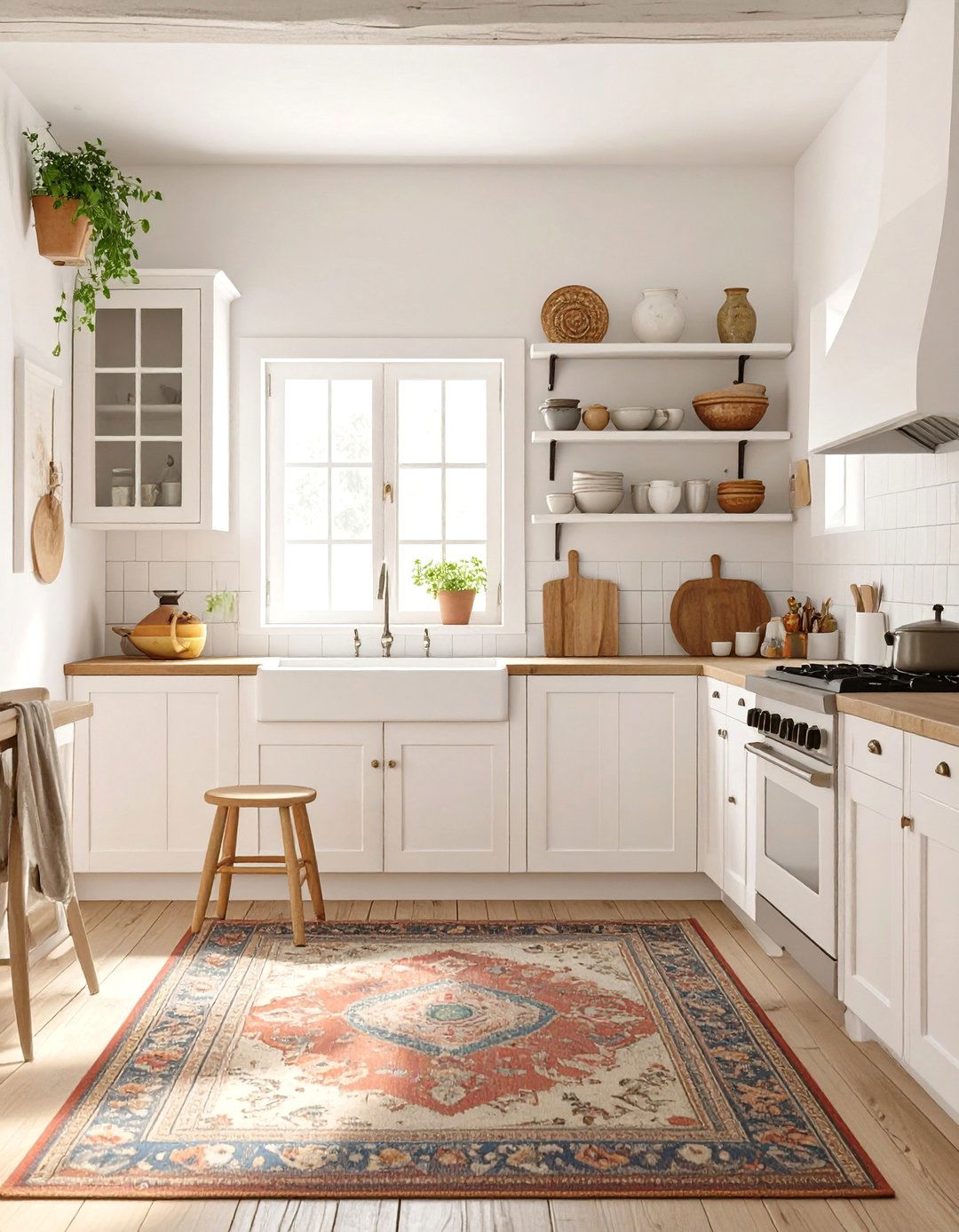 The Eclectic White Kitchen - 30 all white kitchen ideas